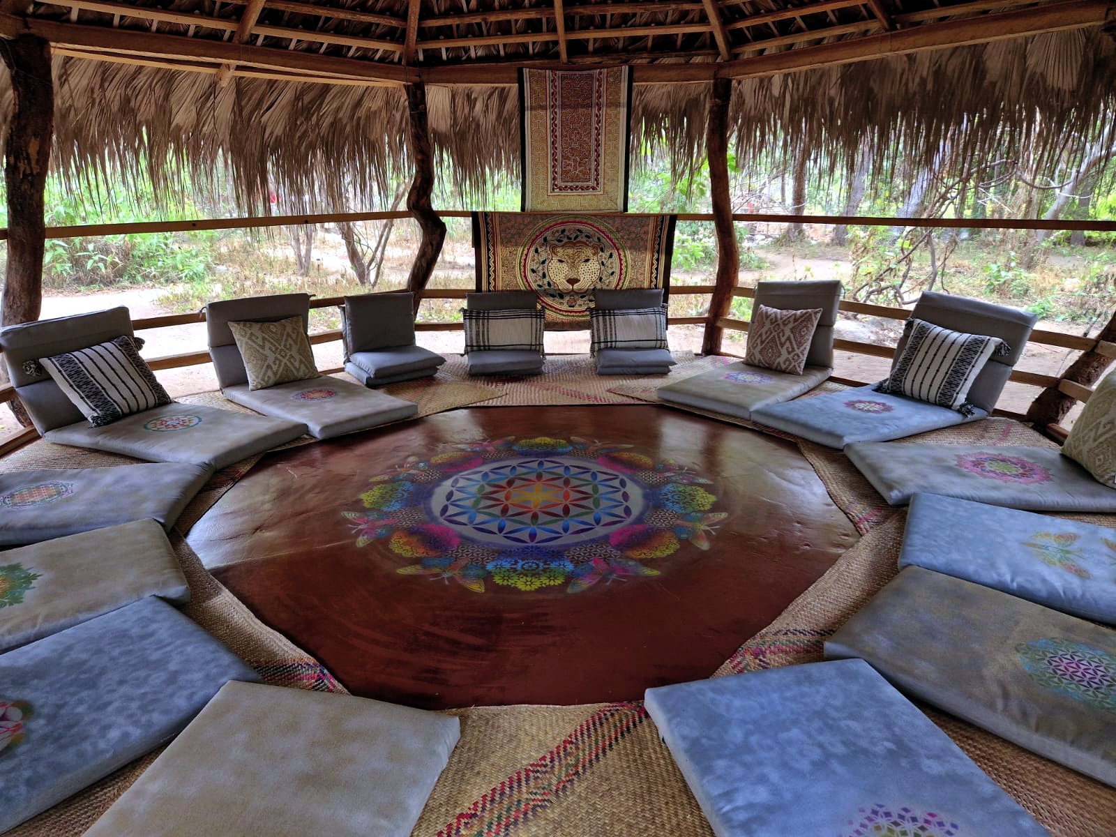 Ceremony tent interior